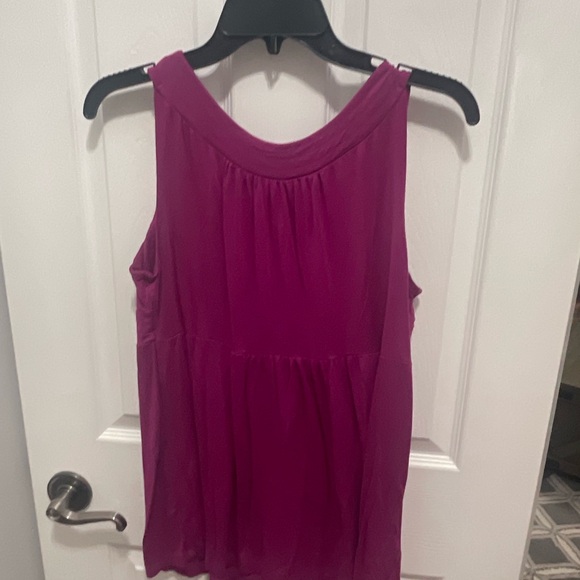 Cable and gauged pink top medium sleeveless - Picture 8 of 11